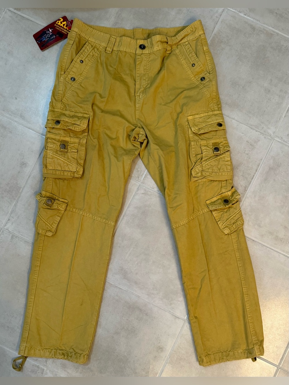 Mustard Cargo Pants 36x31 NWT Sz 16